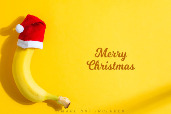 Christmas Banana Mockup