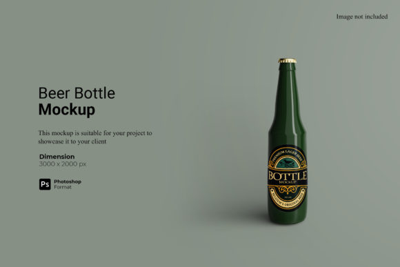 Elevate Your Brand Identity with a Professional Beer Bottle Mockup