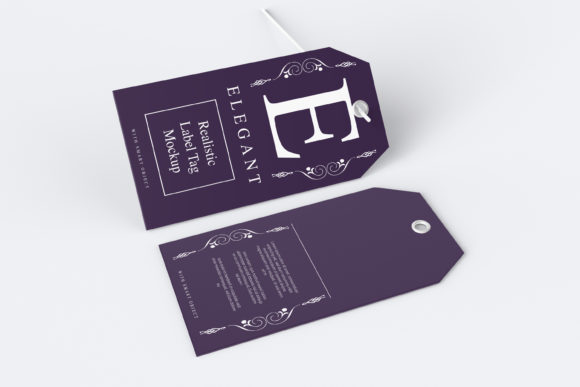 Elevate Your Brand Identity with a Realistic Label Tag Mockup Template