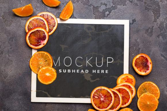 Orange Rings on a Chalkboard Mockup: The Ultimate Tool for Dynamic Visual Storytelling