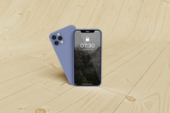 Standing Smartphone Mockup for Designers
